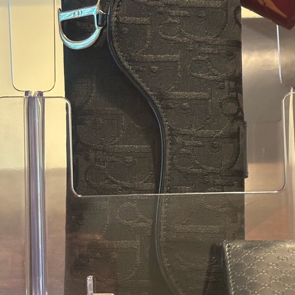 Black Dior Monogram Saddle Wallet - Picture 1 of 1